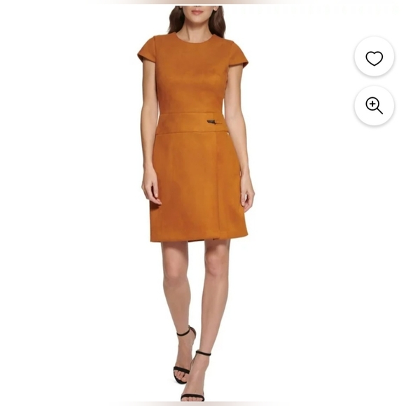 Dkny Dresses & Skirts - 🌟Host Pick🌟DKNY Faux Suede Dress 12 NWT